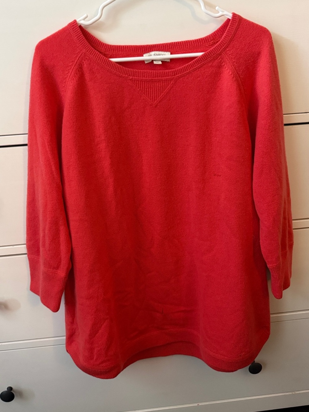 Equipment Red Scoopneck Sweater - Relaxed Knit